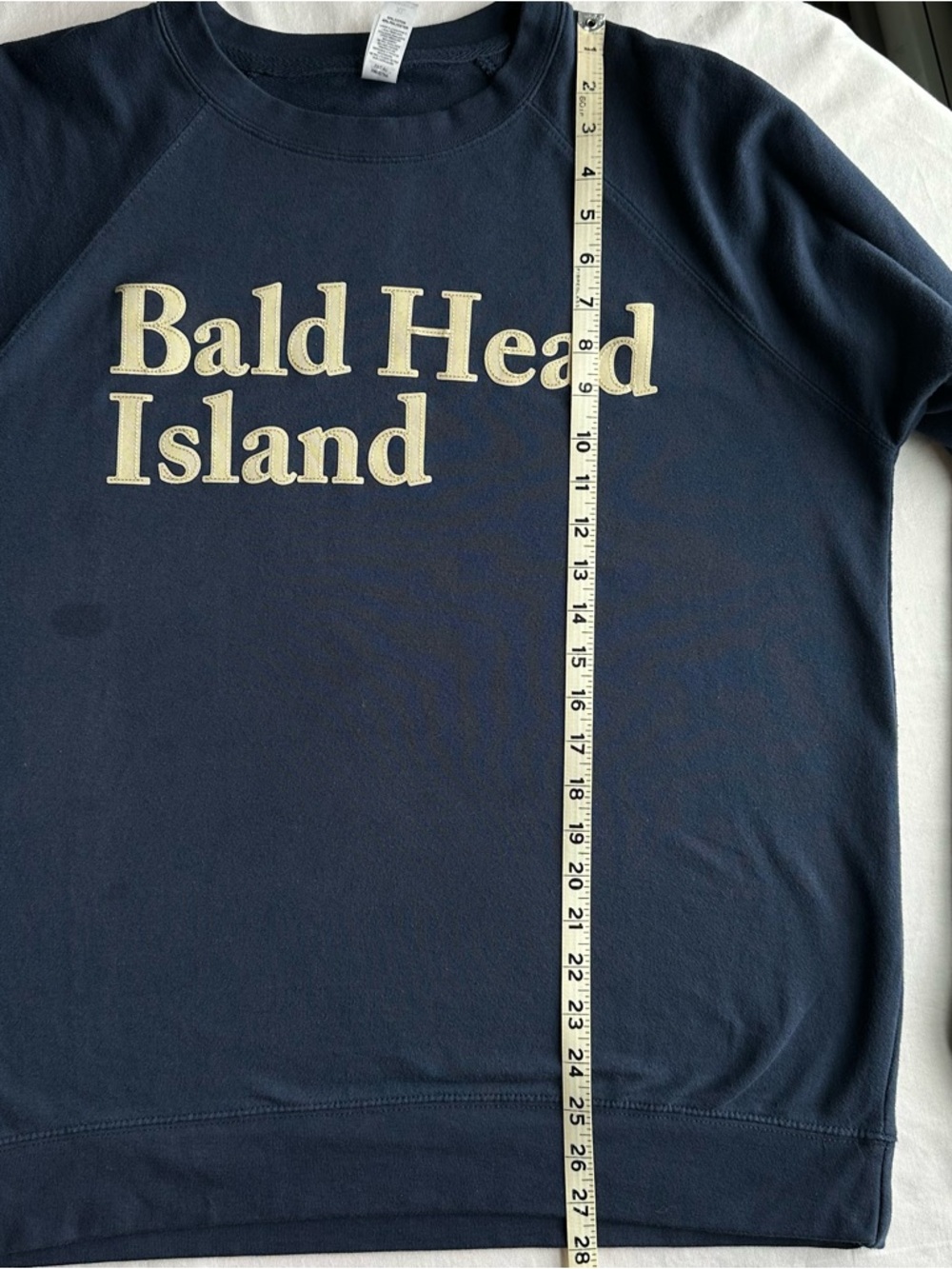 Bald Head Island Navy Crewneck Slouchy Oversized Sweatshirt - Picture 4 of 7